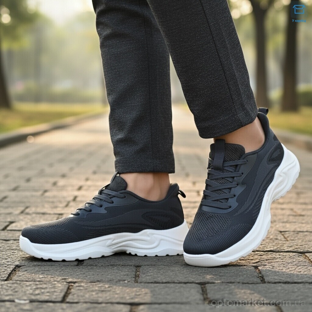 Купить Кросівки чоловічі 2602-3 MD сірий, фото 2