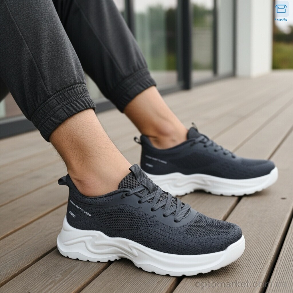 Купить Кросівки чоловічі 2605-2 MD сірий, фото 3