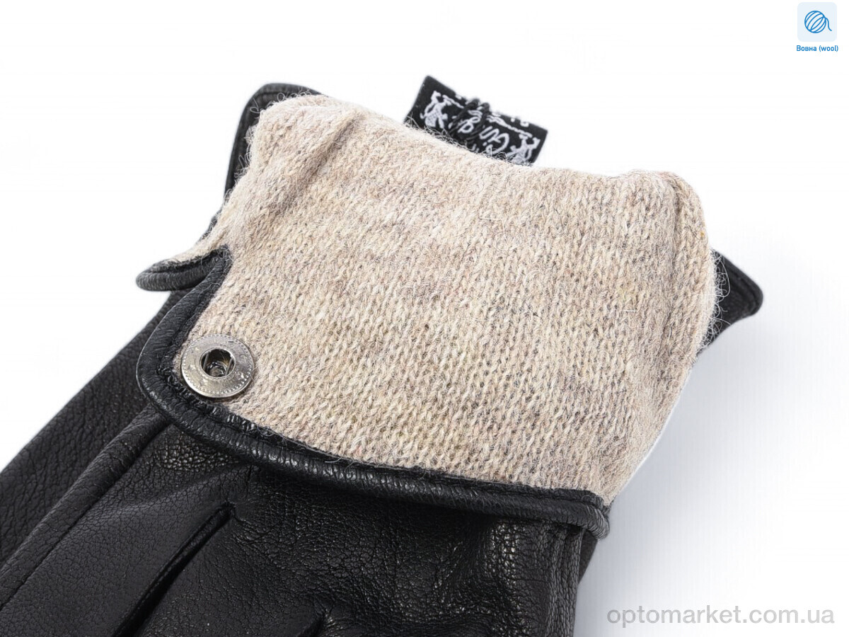 Купить Рукавички чоловічі 2610Ш black Ginge чорний, фото 2