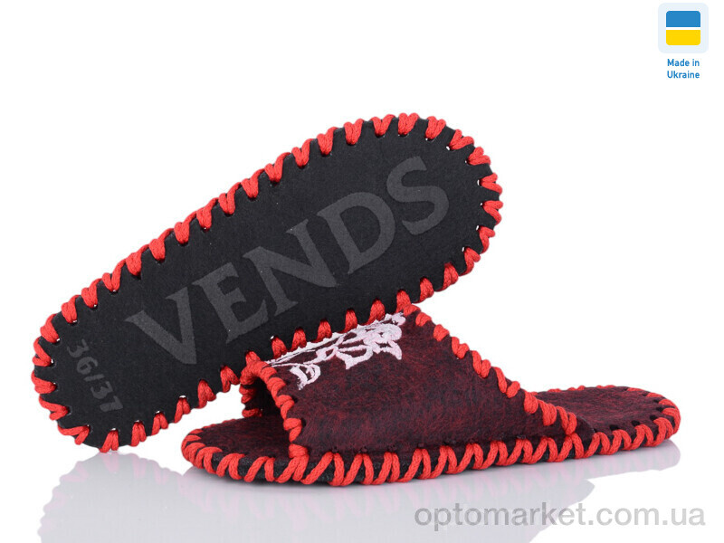Купить Капці жіночі 261W бордо Vends бордовий, фото 3
