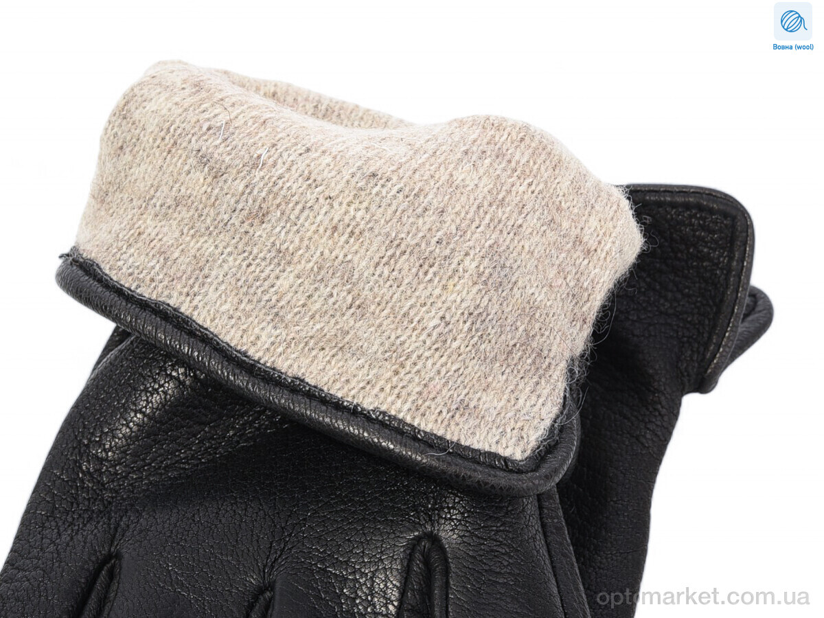 Купить Рукавички чоловічі 2632Ш black Ginge чорний, фото 2