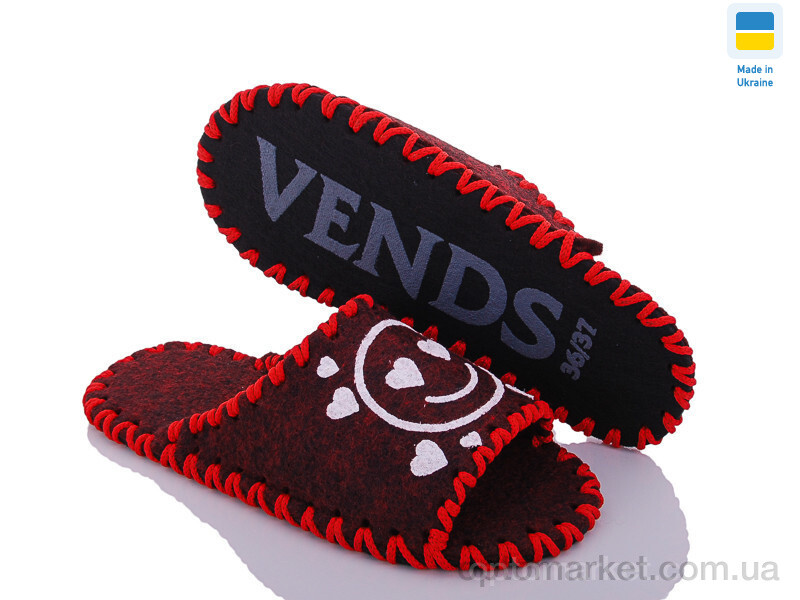Купить Капці жіночі 263W bordo Vends бордовий, фото 1