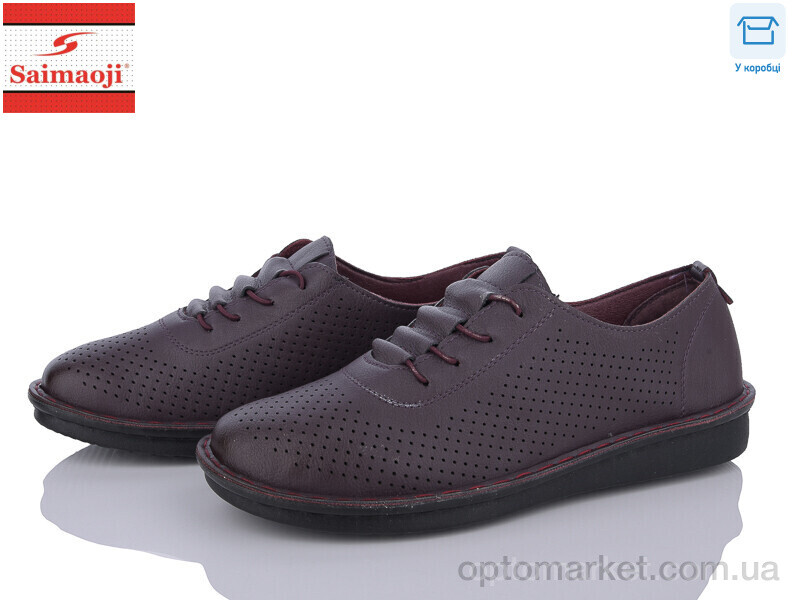 Купить Туфлі жіночі 265-10 Saimaoji бордовий, фото 1
