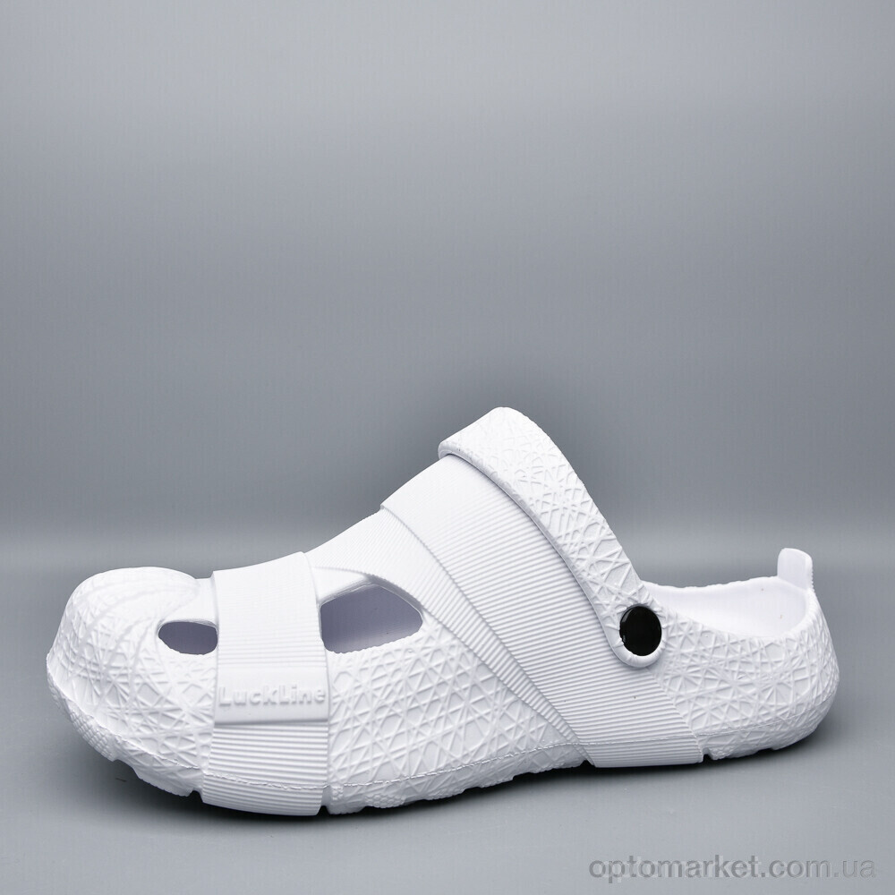 Купить Крокси чоловічі 265071-417 Luck Line білий, фото 2