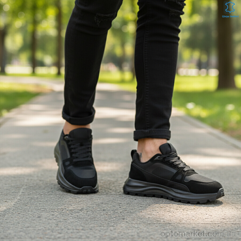 Купить Кросівки чоловічі 2661-4 MD чорний, фото 3