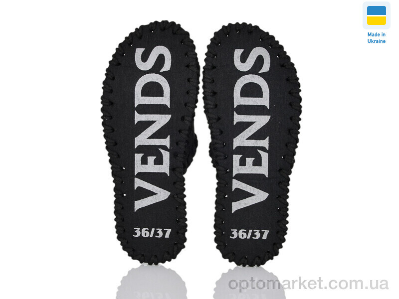Купить Капці жіночі 268W чорний Vends чорний, фото 2