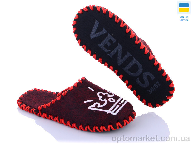 Купить Капці жіночі 269W бордовый Vends бордовий, фото 1