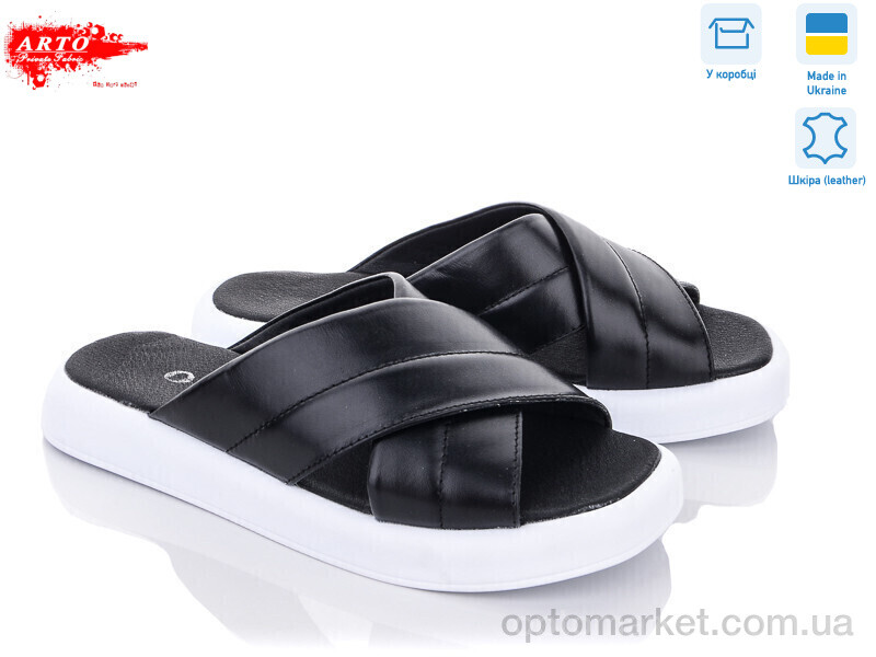 Купить Шльопанці жіночі 272 ч.к. ARTO чорний, фото 1
