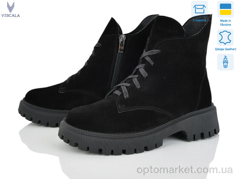 Купить Черевики жіночі 27216 ч.VLZ А4ч.з. Viscala чорний, фото 1