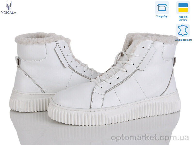 Купить Черевики жіночі 27405-1-2 Viscala білий, фото 1