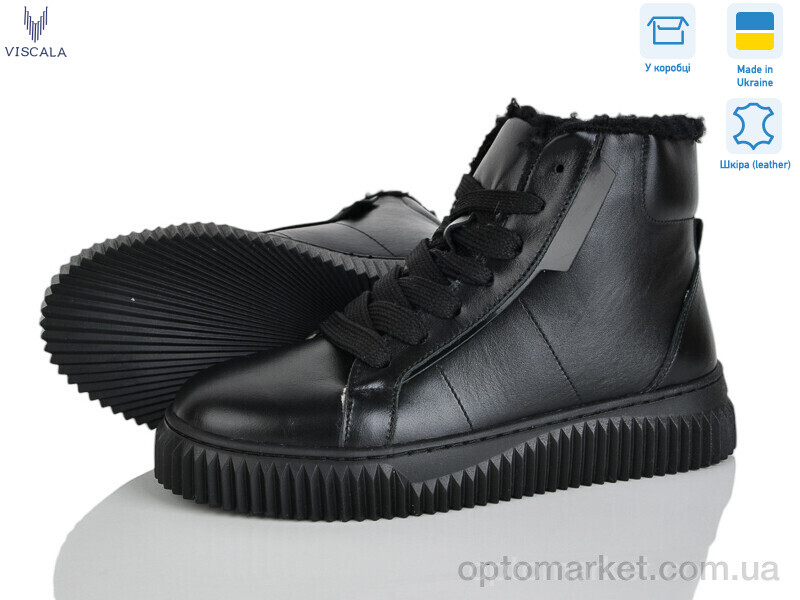 Купить Черевики жіночі 27405-1 Viscala чорний, фото 1