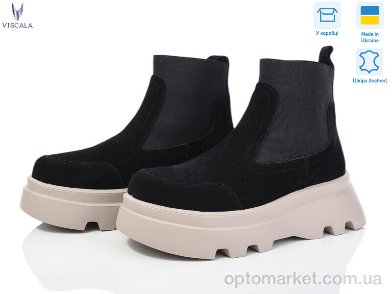 Купить Черевики жіночі 27927 чорн-беж з. Viscala чорний, фото 1