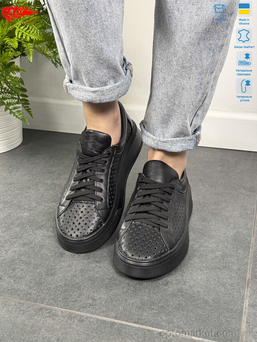 Купить Кросівки жіночі 280 ч.ш. ARTO чорний, фото 2