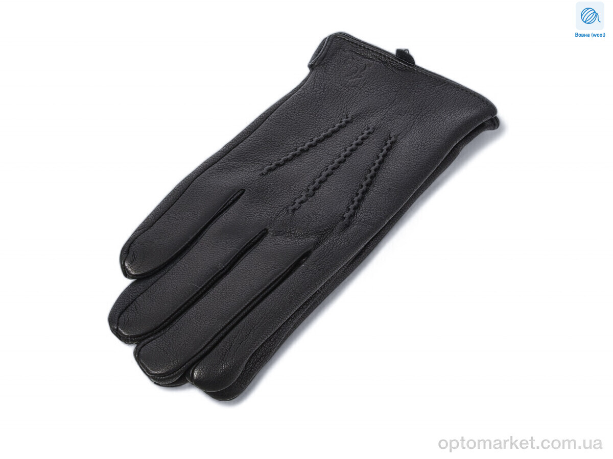 Купить Рукавички чоловічі 2803Ш black Ginge чорний, фото 1