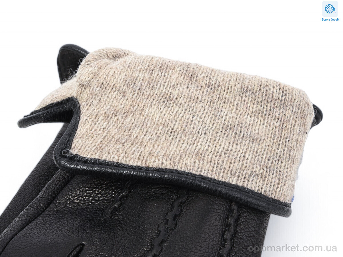 Купить Рукавички чоловічі 2803Ш black Ginge чорний, фото 2