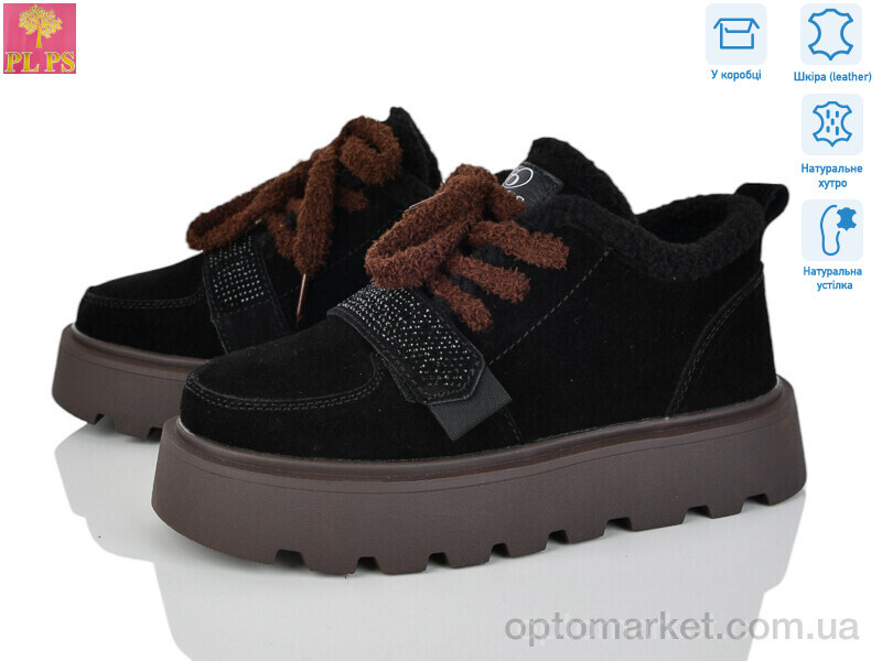 Купить Кросівки жіночі 2810-1 PLPS чорний, фото 1