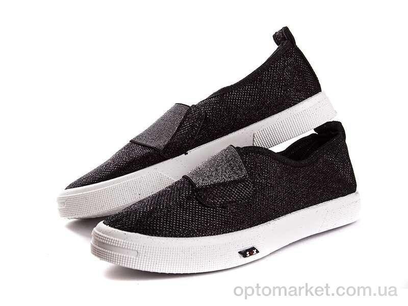 Купить Сліпони жіночі 2850-1 резинка черный Demur чорний, фото 1