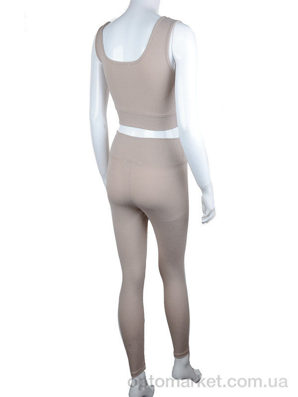 Купить Спортивний костюм жіночі 2885-4 beige Sysbasic бежевий, фото 2