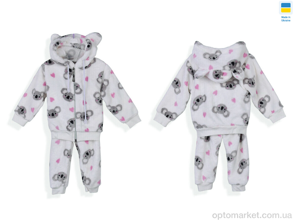 Купить Комплекти дитячі дитячі 29181 білий батнік-штани Kir15 білий, фото 3