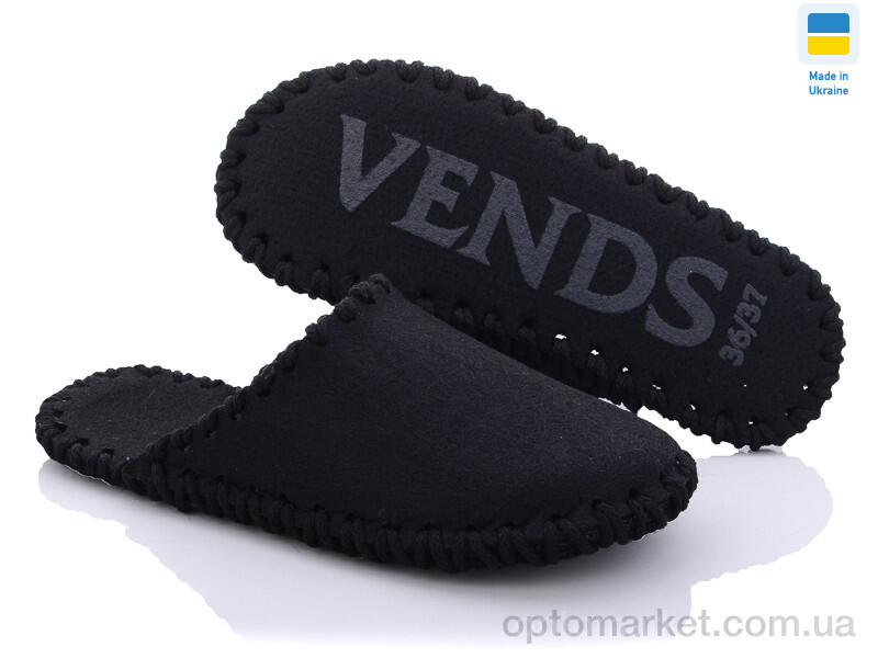 Купить Капці жіночі 294W черный Vends чорний, фото 2