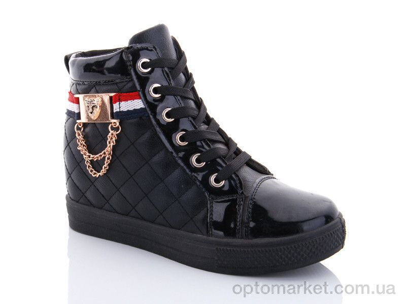 Купить Снікерси жіночі 2976-1 Lion чорний, фото 1