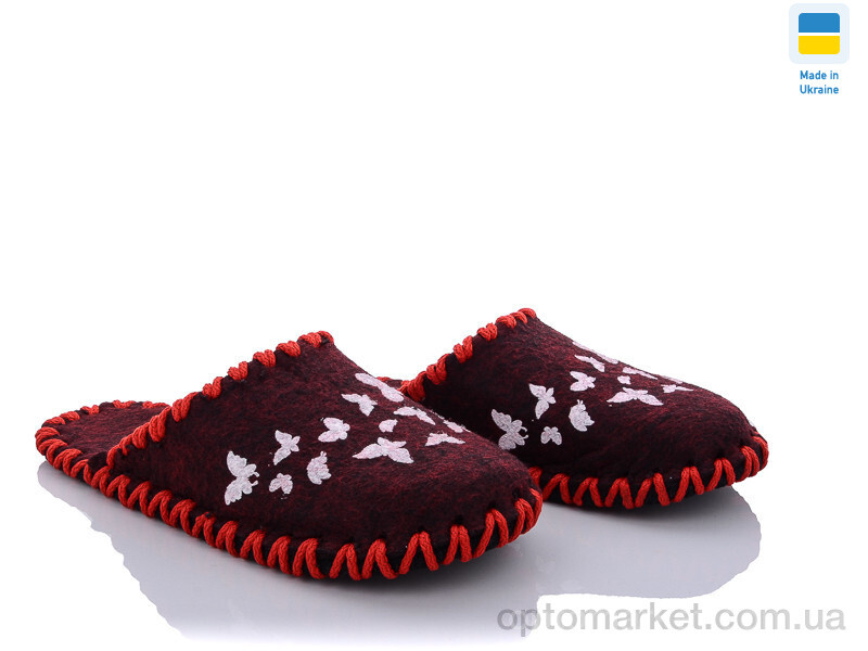 Купить Капці жіночі 298 бордо Vends бордовий, фото 1