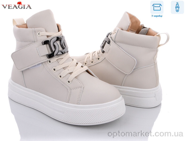 Купить Черевики жіночі 2F575-2 Veagia бежевий, фото 1