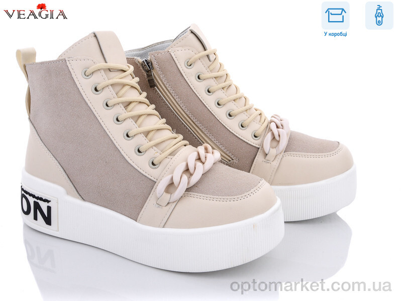 Купить Черевики жіночі 2JA573-3 Veagia бежевий, фото 1
