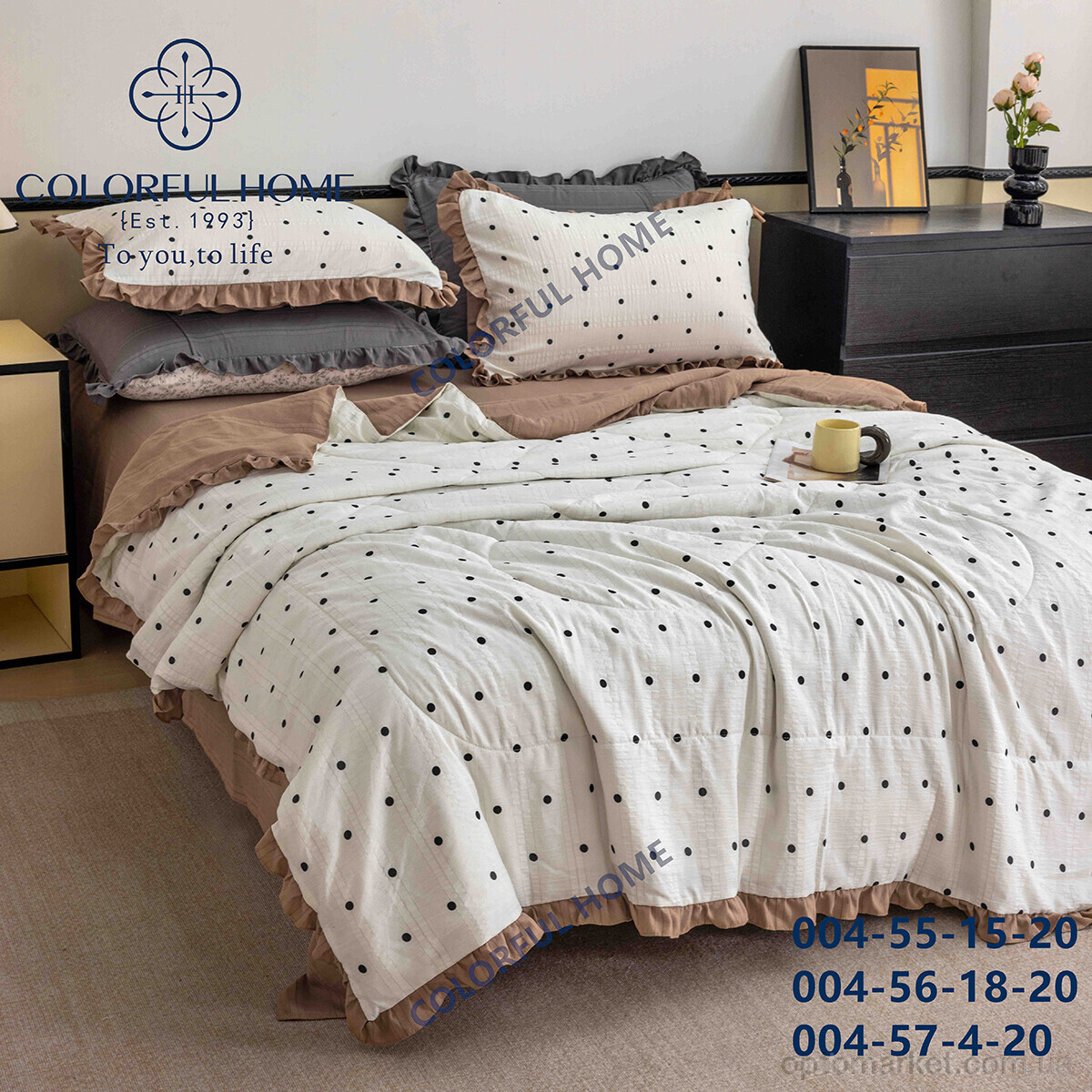 Купить Постільна білизна унісекс 3000 violet 200x230см Colorful Home мікс, фото 4