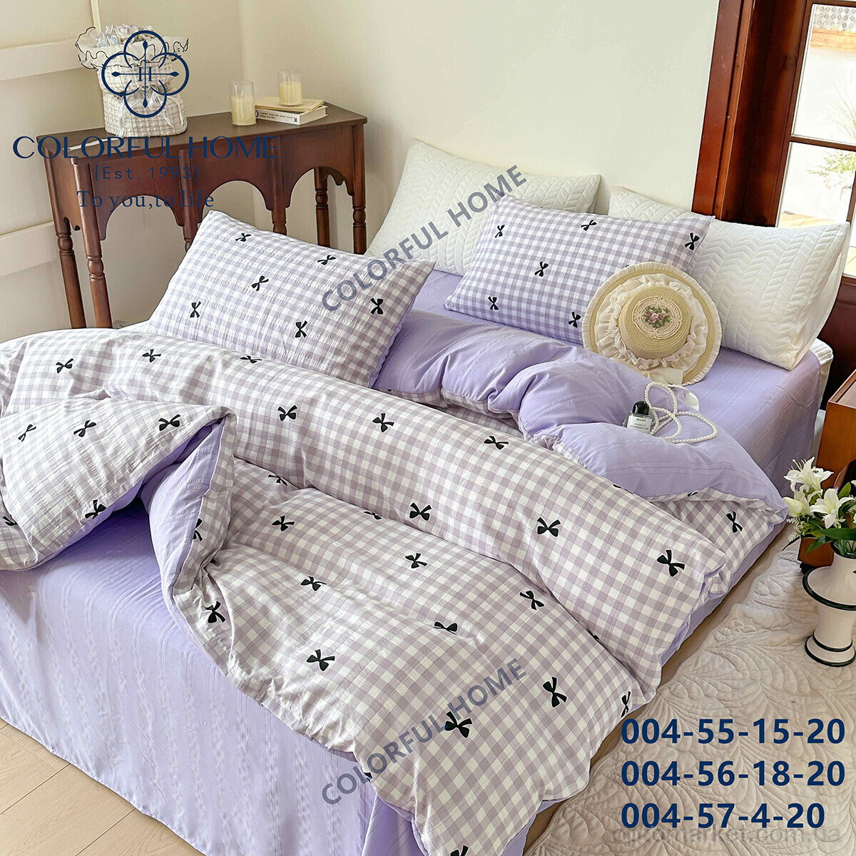 Купить Постільна білизна унісекс 3000 violet 200x230см Colorful Home мікс, фото 7