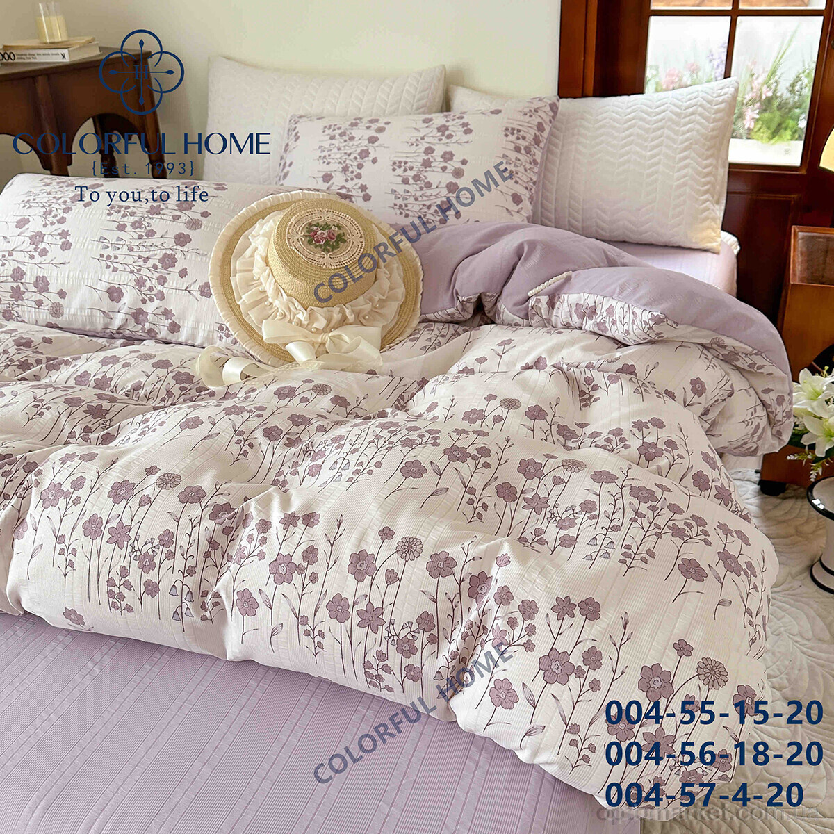 Купить Постільна білизна унісекс 3000 violet 200x230см Colorful Home мікс, фото 8