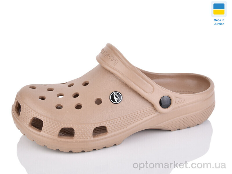 Купить Крокси чоловічі 3001-436 Luck Line коричневий, фото 1