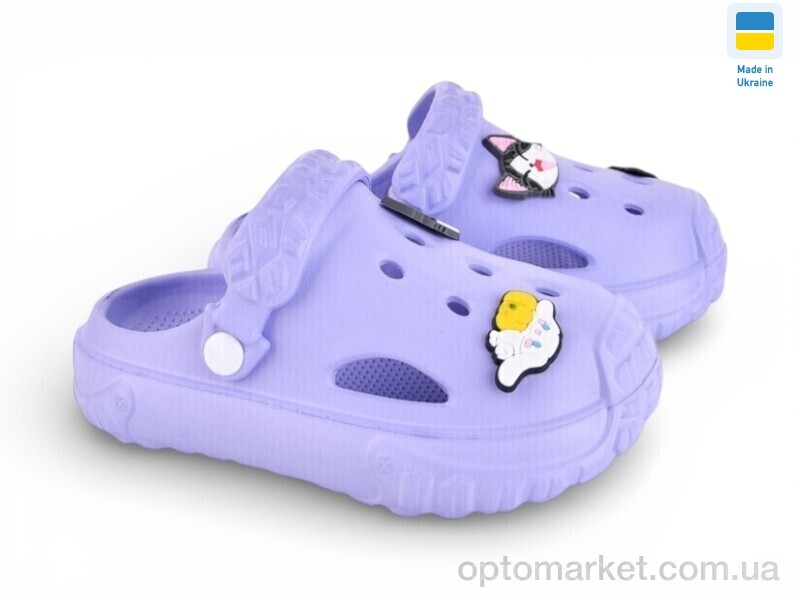 Купить Крокси дитячі 3001 бузковий Verta фіолетовий, фото 1