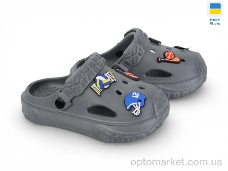 Купить Крокси дитячі 3001 сірий Verta сірий, фото 1