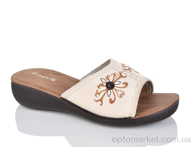 Купить Шльопанці жіночі 3002-1 Flex бежевий, фото 1