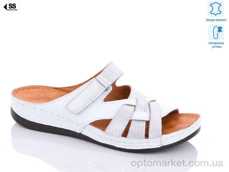 Купить Шльопанці жіночі 300(32-42) Sherlock Soon срібний, фото 1