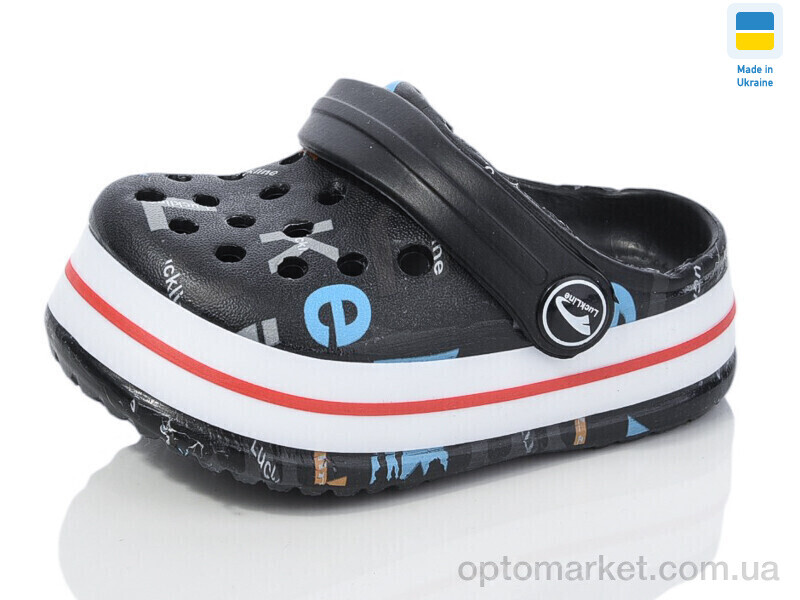 Купить Крокси дитячі 3007-181 Luck Line чорний, фото 1