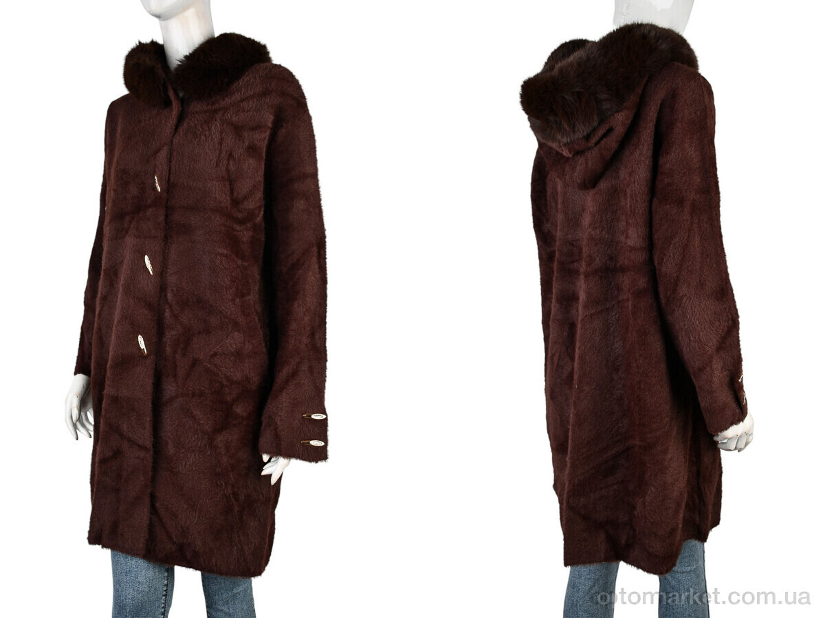 Купить Пальто жіночі 30075 brown Edel коричневий, фото 3