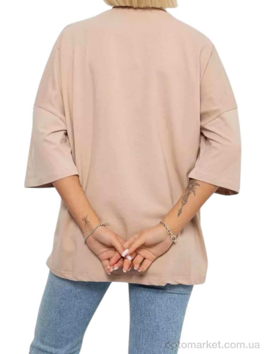 Купить Футболка жіночі 3008 бежевий Massmag бежевий, фото 2
