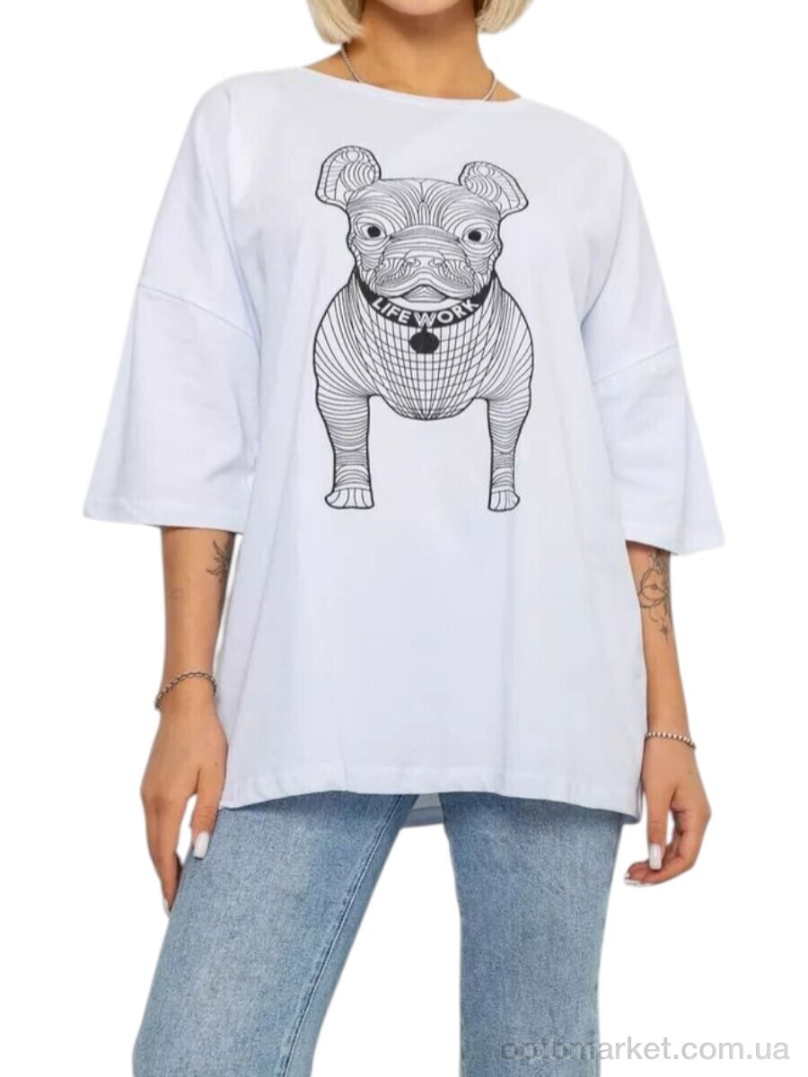 Купить Футболка жіночі 3008 білий Massmag білий, фото 1