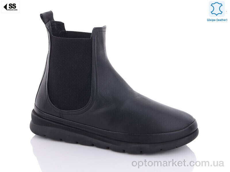 Купить Черевики жіночі 301-01 SHERLOCK SOON чорний, фото 1