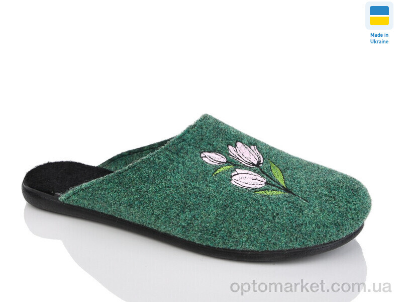 Купить Капці жіночі 301-36 Klerotex зелений, фото 1