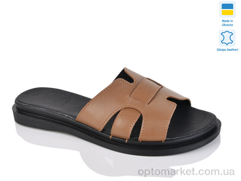 Купить Шльопанці жіночі 301 карамель к. Sali коричневий, фото 1