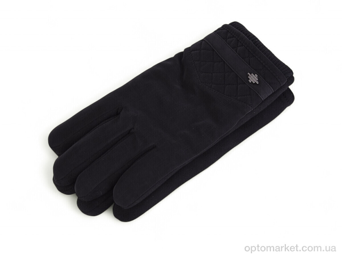 Купить Рукавички чоловічі 301 плащівка-текстиль black Paidi чорний, фото 1