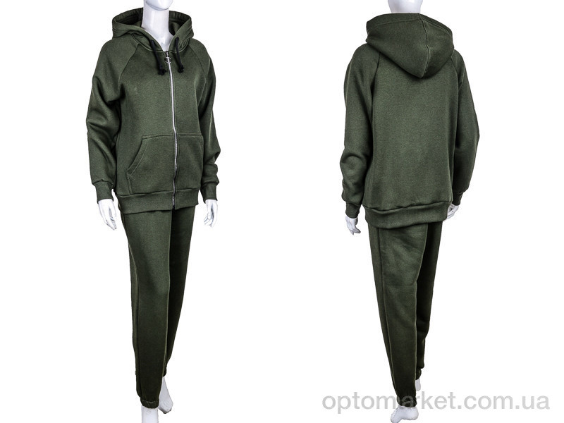 Купить Спортивний костюм жіночі 3015 khaki Baldoria зелений, фото 3