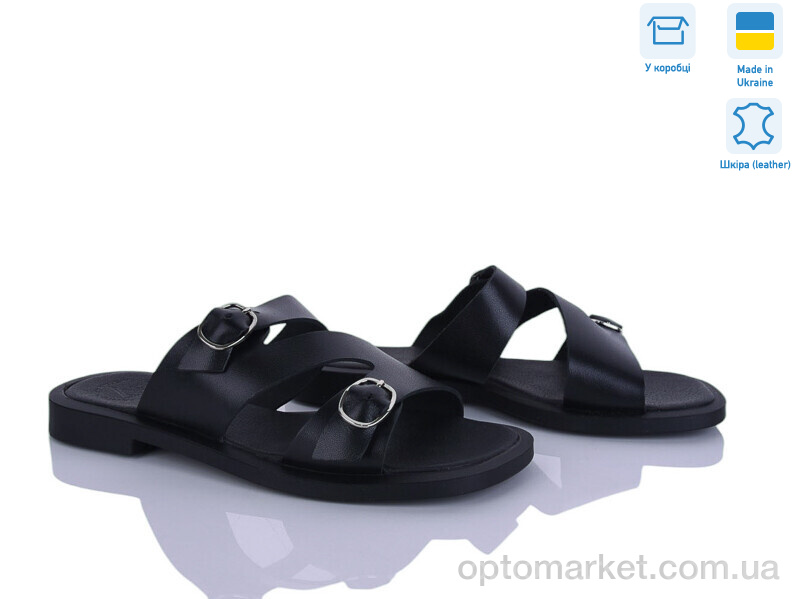 Купить Шльопанці жіночі 302-2A Ailinda чорний, фото 1