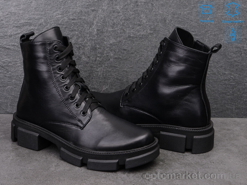 Купить Черевики жіночі 302 кожа Mona Lisa чорний, фото 2