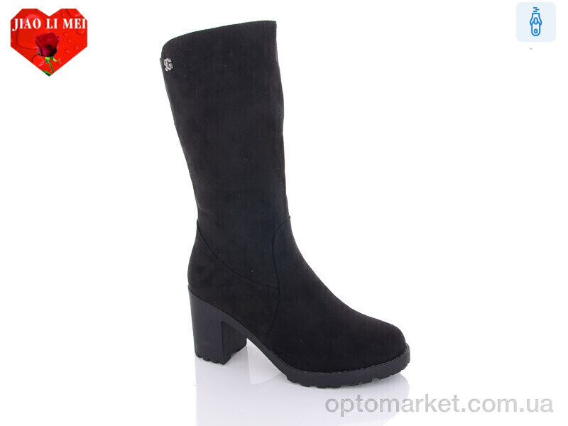 Купить Чоботи жіночі 303-1 Jiao Li Mei чорний, фото 1