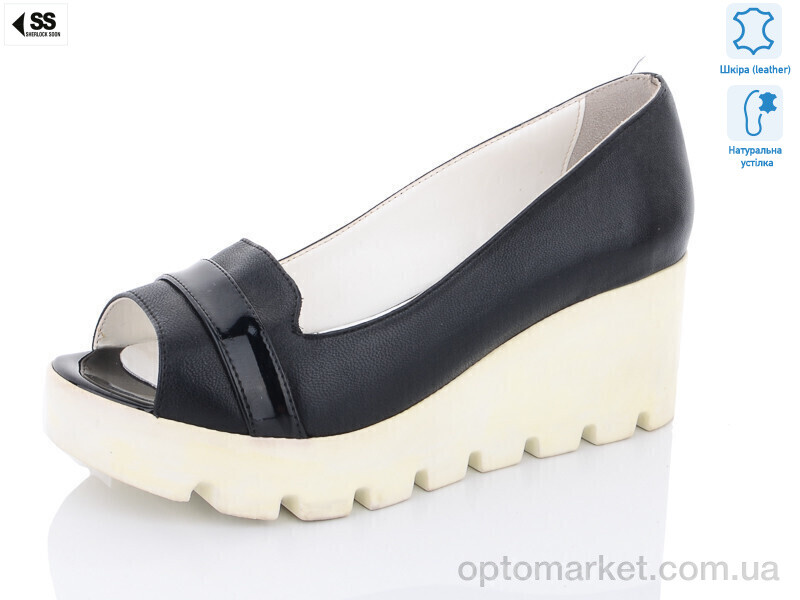 Купить Босоніжки жіночі 304-2016(100-900) Sherlock Soon чорний, фото 1