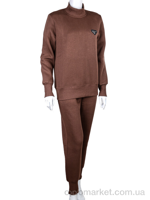 Купить Спортивний костюм жіночі 3041 d.brown P.ada коричневий, фото 1